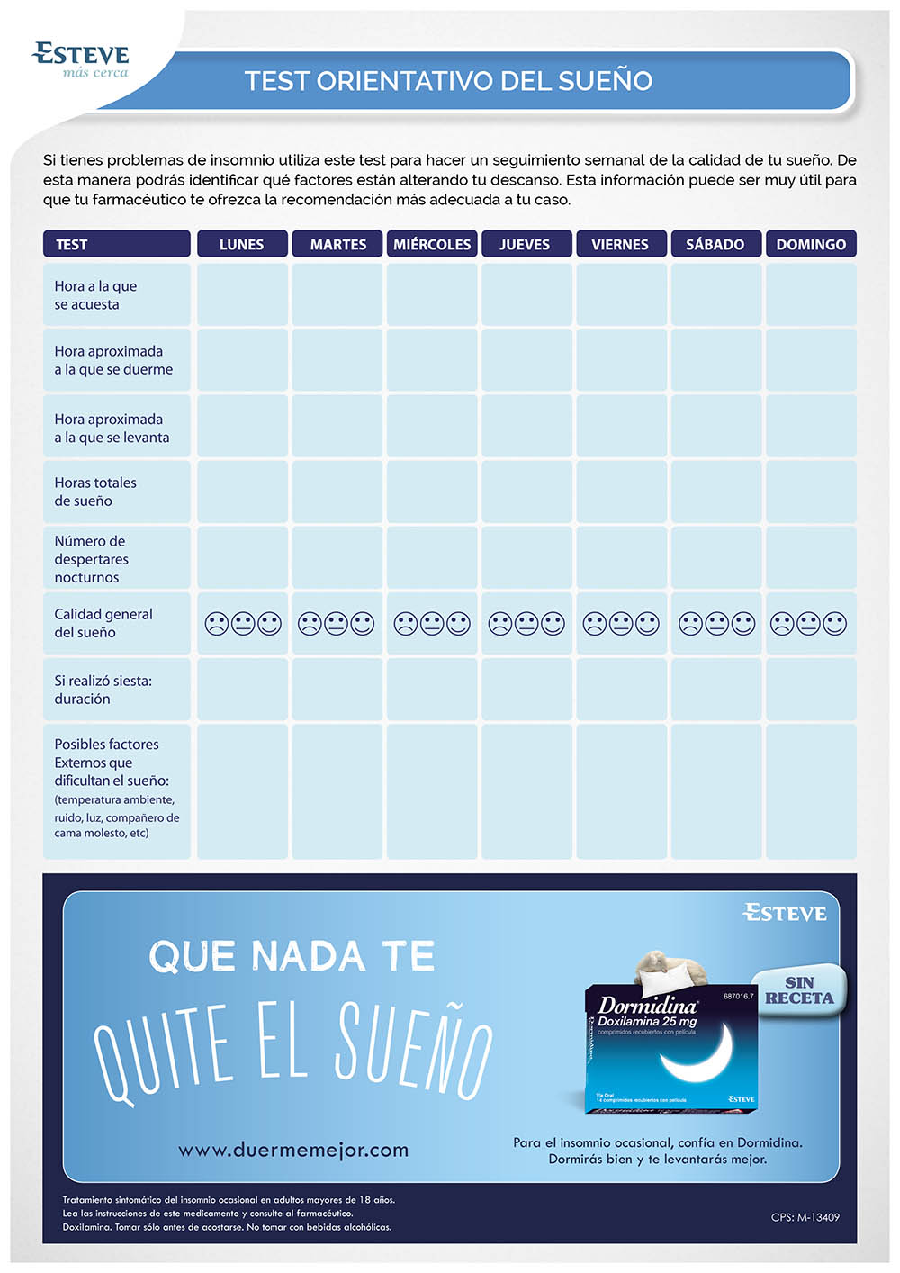Descarga tu TEST del Sueño